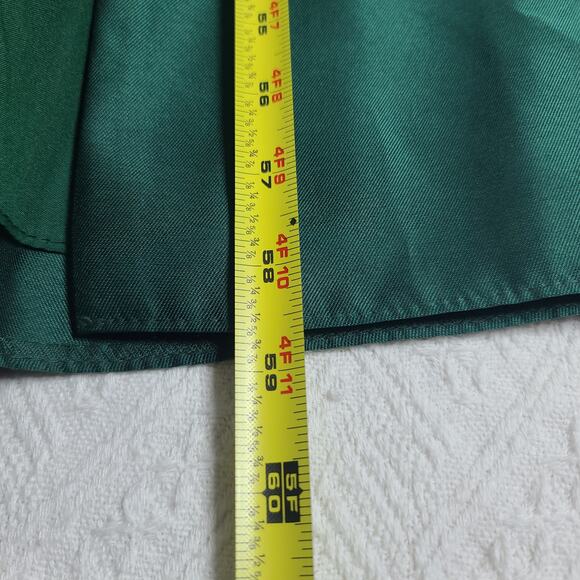 Alfred Sung D780 open back tie Green satin maxi dress Sz 12 wedding formal - Picture 7 of 13